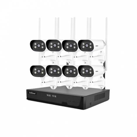 SRIHOME 2MP 8-CHANNEL WIRELESS VIDEO RECORDER WITH 8 IP CAMERAS