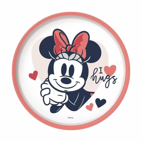 Stor Disney: Minnie Mouse Heart Full Non Slip Bicolor Premium Plate (10793)