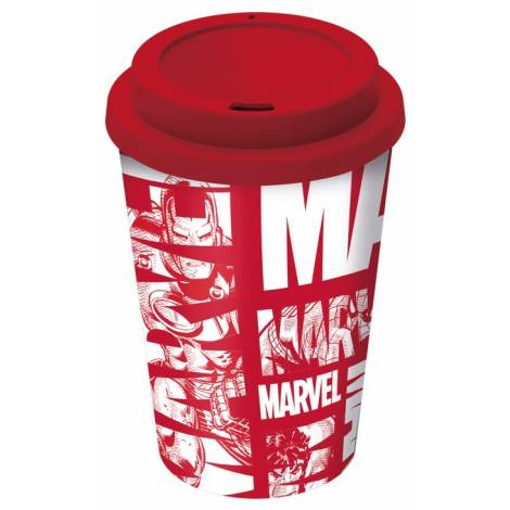 Stor Marvel - Avengers Small Plastic Double-Walled Coffee Tumbler (390ml)
