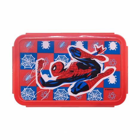 Stor Marvel: Spiderman Arachnid Grid -  Rectangular Food Container With Removable Compartments (74745)