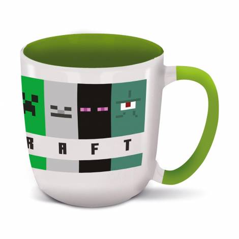 Stor: Minecraft Squared Pattern - Young Adult Ceramic Elite Mug In Gift Box (385ml) (75618)