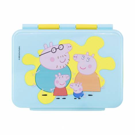 Stor: Peppa Pig Core 2022 - Stainless Steel Clamp Rectangular Sandwich Box (1100ml) (13956)