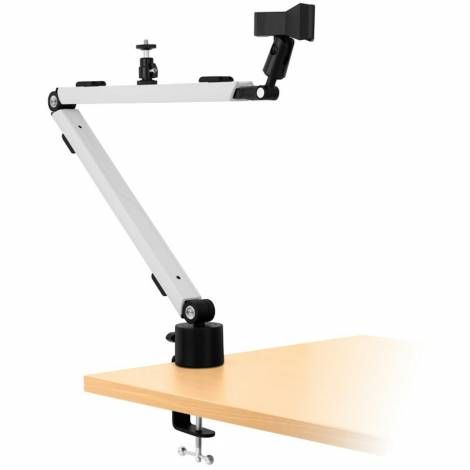 Streamplify MOUNT ARM, Microphone Arm with Table Clamp 2,5kg load, white