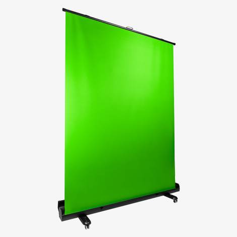 Streamplify SCREEN LIFT Green Screen, 200 x 150cm, Hydraulic Lift, lockable wheels