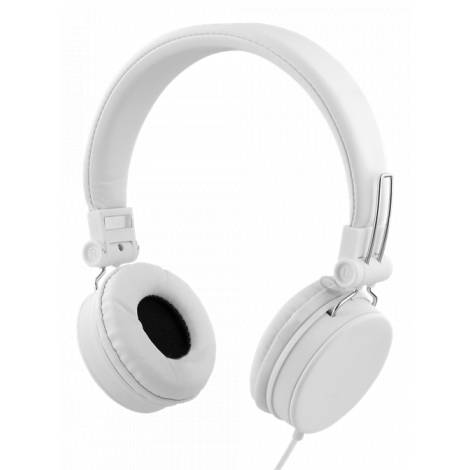 STREETZ Ακουστικά Κεφαλής με Μικρόφωνο 3.5mm 1,5m Λευκά HL-W203