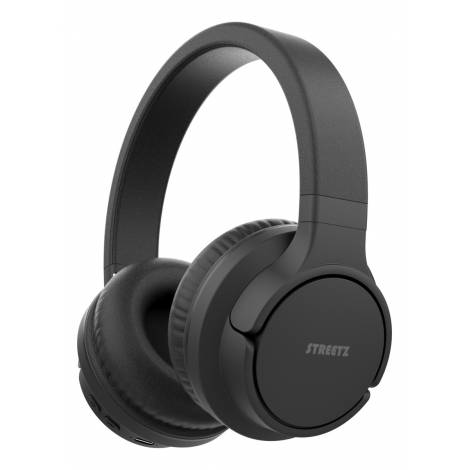 STREETZ Ακουστικά Κεφαλής On-Ear BT510 Bluetooth Noise-Cancelling Headphones, Μαύρα
