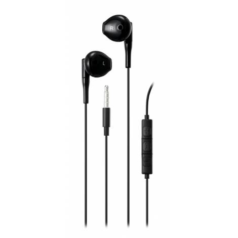 STREETZ Ακουστικά Ψείρες 3,5mm με Μικρόφωνο Μαύρα E130-BLK