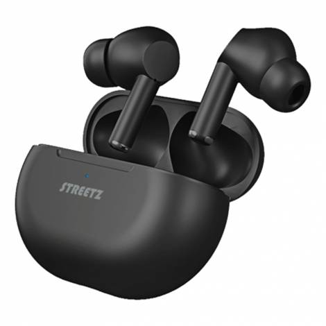 STREETZ True Wireless Ακουστικά in Ear Stereo Μαύρο Ματ TWS-117