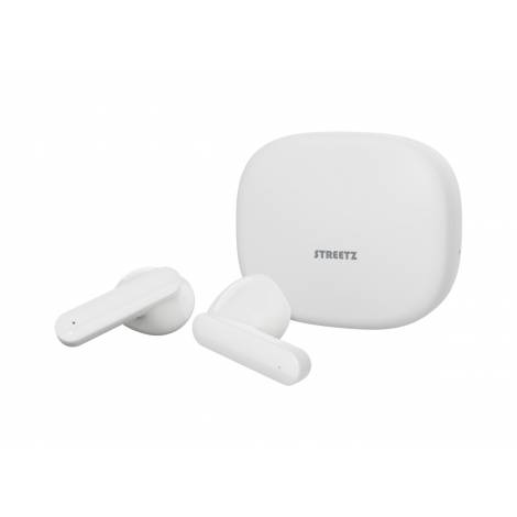 STREETZ True Wireless Ακουστικά Λευκά T160-WHT