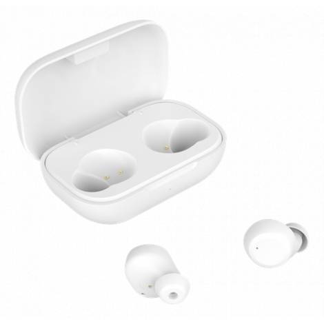 STREETZ True Wireless Stereo in-ear dual earbuds charge case Λευκό TWS-111