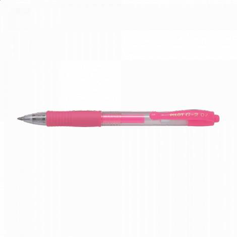 Στυλό Μπίλιας 0.7mm PILOT G-2 Νέον Ροζ, σε Κουτί 12τμχ