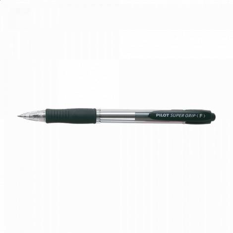 Στυλό Μπίλιας 0.7mm PILOT SUPER GRIP Fine Μαύρο, σε Κουτί 12τμχ