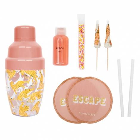 Sunnylife Carry On Cocktail Kit Call Of The Wild - Peachy Pink S1UCARCW