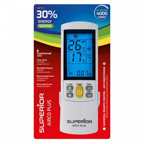 SUPERIOR AIR CONDITIONING REMOTE CONTROL AIRCO PLUS ENERGY SAVING
