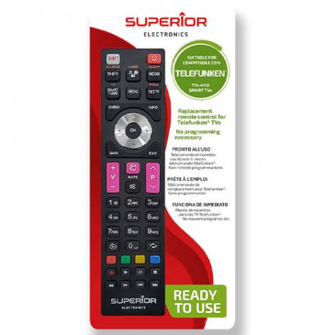 SUPERIOR REPLACEMENT REMOTE CONTROL FOR TELEFUNKEN