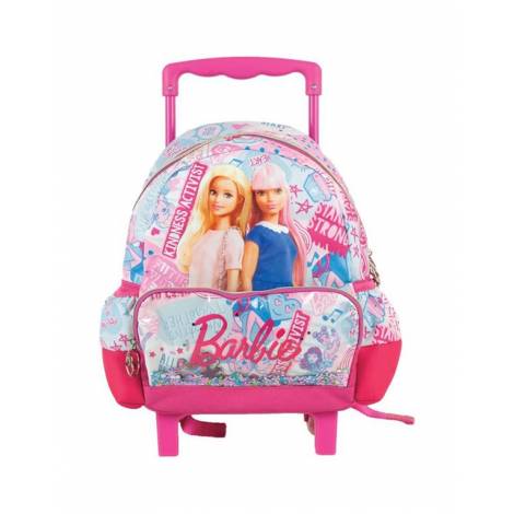 Σχολική Τσάντα Νηπιαγωγείου Trolley Barbie Girl Power Gim 349-69053