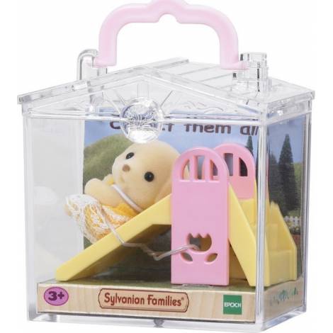 SYLVANIAN FAMILIES: BABY CARRY CASE (DOG ON SLIDE) (5204)