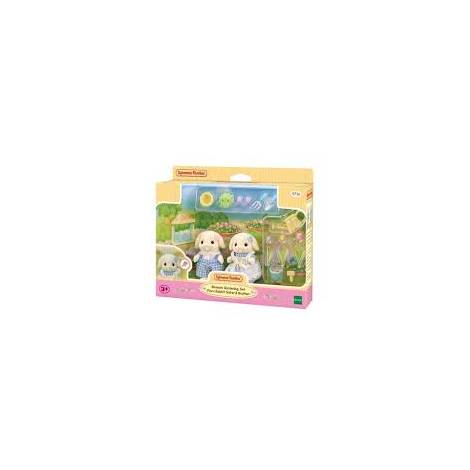 SYLVANIAN FAMILIES BLOSSOM GARDENING SET -FLORA RABBIT SISTER   BROTHER-
