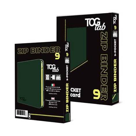 TcgLab 9-Pocket Zip Binder (468 Cards) – Πράσινο
