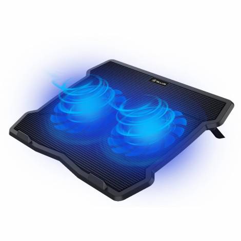 Tellur Basic Cooling Pad Βάση Ψύξης Laptop, 15.6″, 2 Ανεμιστήρων σε μαύρο χρώμα