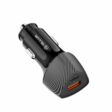 Tellur FCC10 Dual USB Car Charger with PowerDelivery 20W + QuickCharge 3.0 / φορτιστής αυτοκινήτου δύο υποδοχών 38W