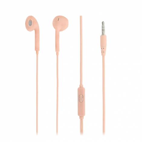 Tellur Fly In-Ear Headphones με Noise Reduction Memory Foam Ear Plugs Ακουστικά σε ροζ χρώμα (TLL162172)