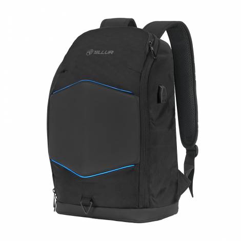 Tellur GlowPack Laptop Backpack Ευρύχωρο Backpack με LED λωρίδες φωτισμού και θήκη για laptop έως 15,6