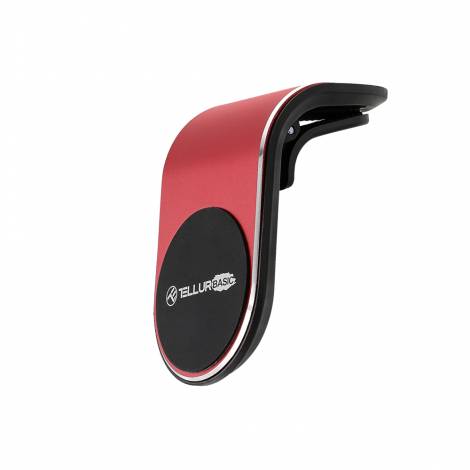 Tellur Magnetic Phone Holder For Car Air Vent Μαγνητική βάση στήριξης Smartphone αεραγωγών αυτοκινήτου (Red/Black)