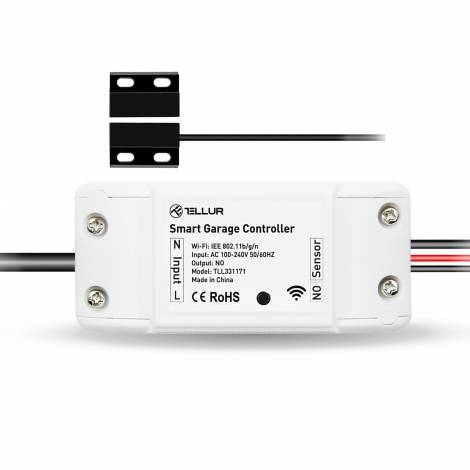 Tellur Smart WiFi Garage Door control Kit Τηλεχειρισμός Γκαραζόπορτας σε λευκό χρώμα