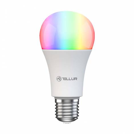 Tellur WiFi Smart Bulb E27, 9W Smart Λάμπα LED 820 Lumens για Ντουί E27 τηλεχειριζόμενη με WiFi (White/Warm/RGB/Dimmer)