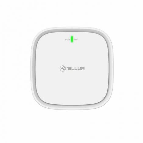 Tellur WiFi Smart Gas Sensor Ανιχνευτής διαρροής φυσικού αερίου WiFi σε λευκό (TLL331291)