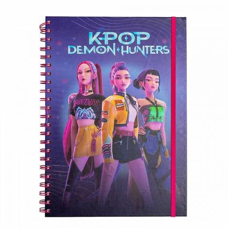 Τετράδιο Σπιράλ Α5 με Σκληρό Εξώφυλλο 3D K-POP DEMON HUNTERS HUNTR/X