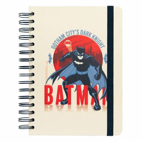 ERIK Τετράδιο Σπιράλ με Λάστιχο A5/15X21 DC COMICS Batman 14X20 (Α5)