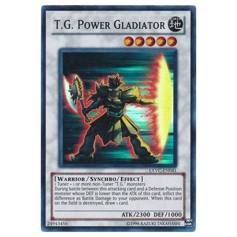 T.G. Power Gladiator - EXVC-EN041 - Super Rare Unlimited