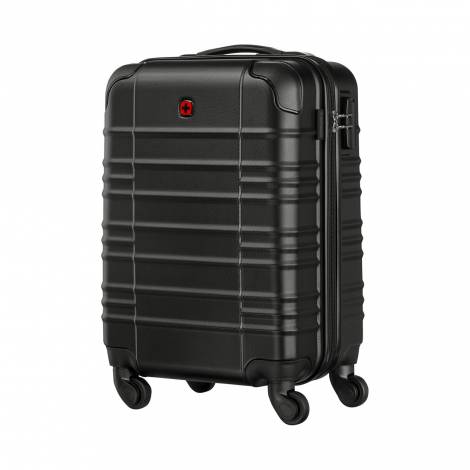 T/G WENGER AMPLAR, HARDSIDE CARRY-ON, BLACK