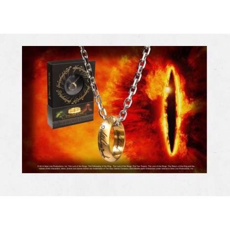 The Noble Collection: Lord of the Rings- The One Ring, Stainless Steel on Chain (NN1588)