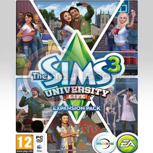 The Sims 3 : University Life - expansion επέκταση - Origin CD Key (Kωδικός μόνο) (PC)
