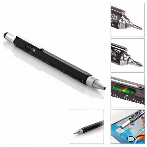 The Source 6 in 1 Multi Tool Pen Πολυεργαλείο στυλό 6 σε 1