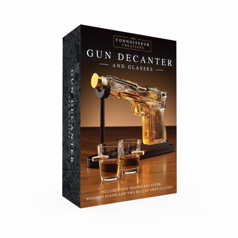 The Source Gun Decanter & Glasses Set — Πρωτότυπο Σετ Καράφας & Ποτήρια για Home Bar