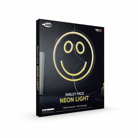 The Source - Neon Smiley Face - Διακοσμητικό φωτιστικό τοίχου Χαμογελαστό πρόσωπο