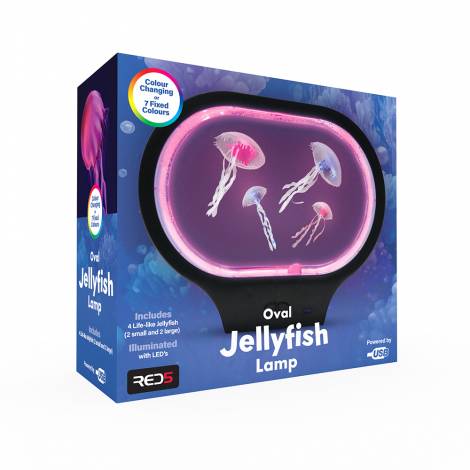 The Source Oval Jellyfish Lamp – Οβαλ Φωτιστικό LED με τέσσερις χαριτωμένες μέδουσες που παράγει υπνωτιστικό θέαμα