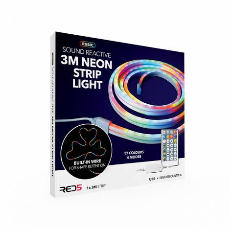 The Source – RGBIC Neon LED Strip Light 3m – Πολύχρωμος Διακοσμητικός Φωτισμός