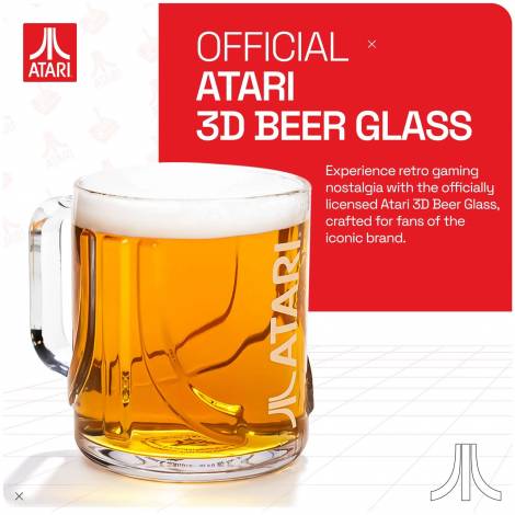 ThumbsUp! - Official Atari 3D Beer Glass - Εντυπωσιακό ρετρό 3D ποτήρι μπύρας (600ml)
