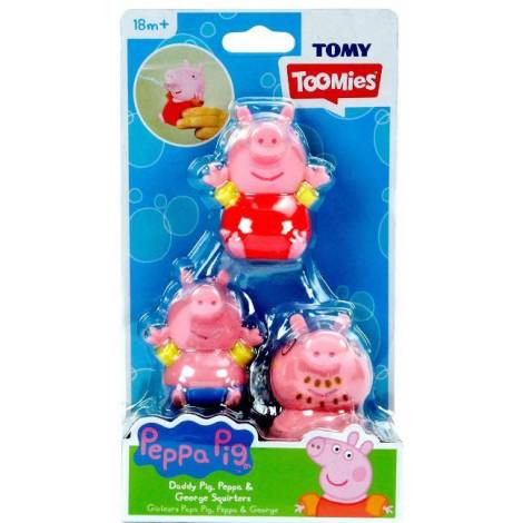 Tomy Toomies Peppa Pig - Daddy Pig, Peppa  George Squirters (Daddy)