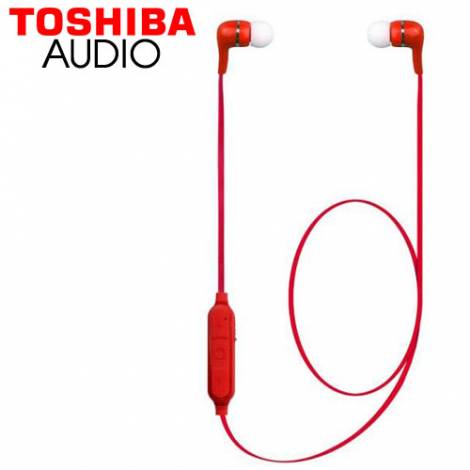 TOSHIBA AUDIO ACTIVE SERIES BLUETOOTH EARPHONE RED (BT312E)