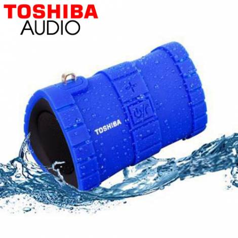 TOSHIBA AUDIO FLOATING WATERPROOF BLUETOOTH SPEAKER BLUE