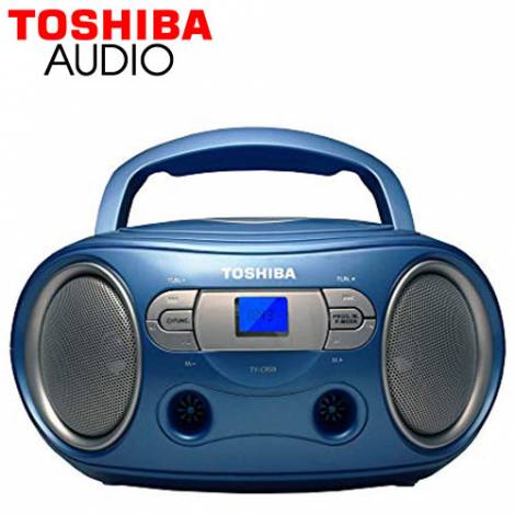 TOSHIBA AUDIO PORTABLE CD BOOMBOX BLUE