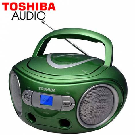 TOSHIBA AUDIO PORTABLE CD BOOMBOX GREEN