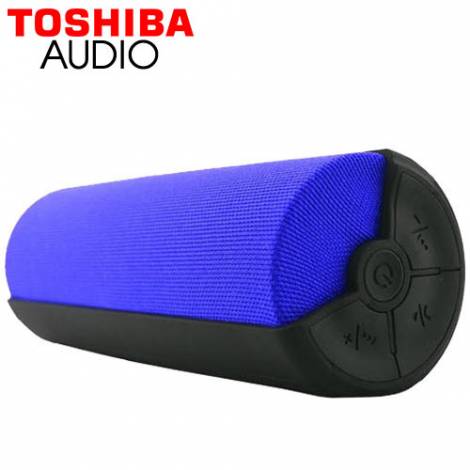 TOSHIBA AUDIO PORTABLE FABRIC BLUETOOTH SPEAKER BLUE
