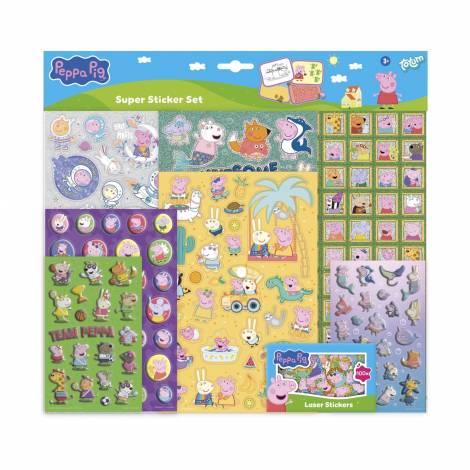Totum Peppa Pig: Super Sticker Set - Fun Games and Scenery Included (BT360167)